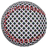 グラデーションフレームを持つ黒い対称ダイヤモンド ソフトボール (正面左)