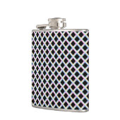 グラデーションフレームを持つ黒い対称ダイヤモンド フラスク (左)