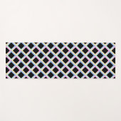 グラデーションフレームを持つ黒い対称ダイヤモンド ヨガマット (正面(横))