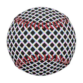 グラデーションフレームを持つ黒い対称ダイヤモンド 野球ボール