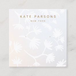 グラデーションフローライヤリングジュエリー表示 スクエア名刺