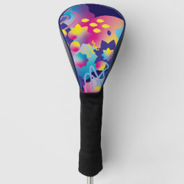 グラデーションフロー。 ゴルフヘッドカバー