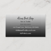 グラデーションブラックシンプル簡単 名刺 (正面)