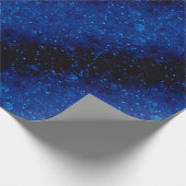グラデーションブラックネイビー紙吹雪グリッターシャインシーシーケンズ ラッピングペーパー (角)
