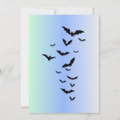 グラデーションブルーのゴシック招待状 招待状 (裏面)