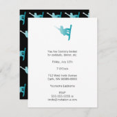 グラデーションブルースノーボード 招待状 (正面/裏面)