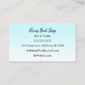 グラデーションブルー色あせグラデーションたシンプル簡単 名刺 (正面)