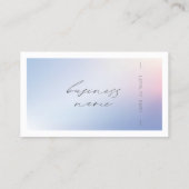 グラデーションブルー&ピンクビジネスロイヤリティカード ロイヤリティカード (裏面)