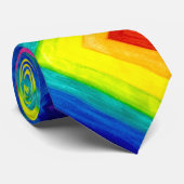 グラデーションプリズムレインボーアートネクタイ ネクタイ (ロール)
