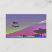 グラデーションプロファイルカード 名刺 (裏面)