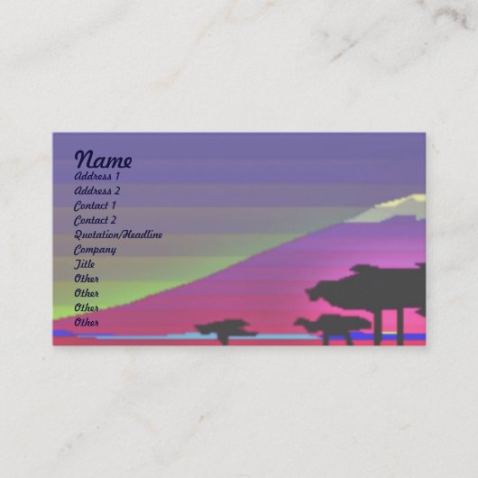 グラデーションプロファイルカード 名刺 (正面)