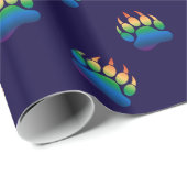 グラデーションベアーポーレインボーフラグ ラッピングペーパー (ロールコーナー)