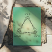 グラデーションポスターマインド体とソウル、オーラポスター ポスター