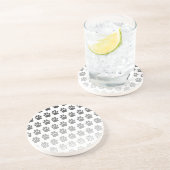 グラデーションポープリント(白黒およびグレー) コースター (側面)