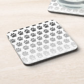 グラデーションポープリント（白黒およびグレー） コースター (左側)