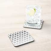 グラデーションポープリント（白黒およびグレー） コースター (右側)