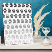 グラデーションポープリント（白黒およびグレー） フォトプラーク (側面)