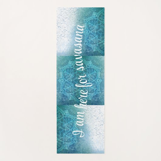 グラデーションマンダラブロック ヨガマット (正面)