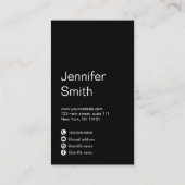 グラデーションモダンカラフルホログラフィック化粧師 名刺 (裏面)