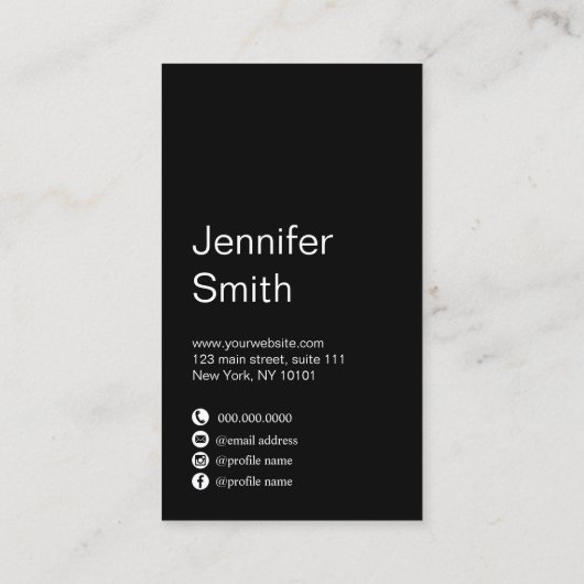 グラデーションモダンカラフルホログラフィック化粧師 名刺 (裏面)