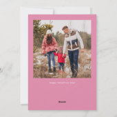 グラデーションモダンハートバレンタインの写真 シーズンカード (裏面)