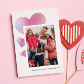 グラデーションモダンハートバレンタインの写真 シーズンカード