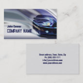 グラデーションモーションカードの青いマスタング車 名刺 (正面/裏面)