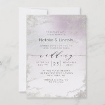 グラデーションライトパープル銀箔ラックススクリプ結婚ト