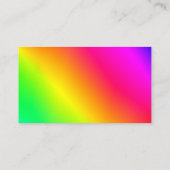 グラデーションルミネッセントレインボーメタリックありがとう 名刺 (裏面)