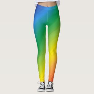 グラデーションレインボーLGBTQプライドカラフル レギンス