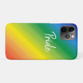 グラデーションレインボーLGBTQプライドカラフル Case-Mate iPhoneケース (裏面(横))