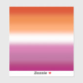 グラデーションレズプライドフラグ – Lesbianフラグ シール (シート)