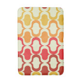 グラデーションレトロオギー入りオレンジ、タンジェリン、レッド バスマット (正面縦)