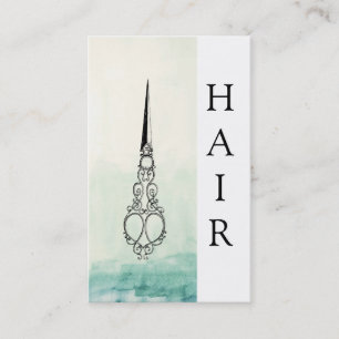 *~*グラデーションヴィンテージビクトリアンはさみヘアリスト 名刺