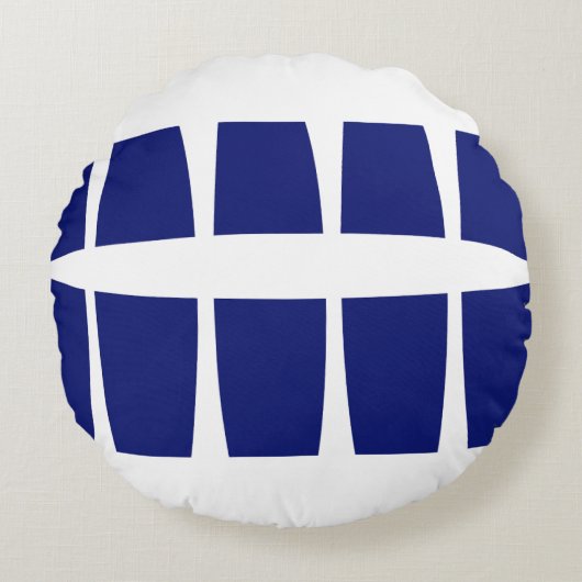 グラデーション丸枕 ラウンドクッション (正面)