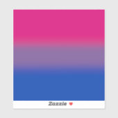 グラデーション二重プライドフラグカラフル- Biフラグ シール (シート)