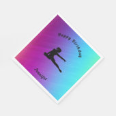 グラデーション体操誕生日ナプキン(名前あり) スタンダードランチョンナプキン (角)