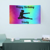 グラデーション体操誕生日バナー 横断幕 (トレードショー)