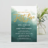 グラデーション何も空想ちょうど愛ブラシのタイポグラフィ 招待状 (スタンド正面)