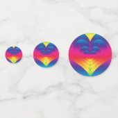 グラデーション入れ子虹ハート コンフェッティ (裏面)