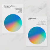 グラデーション円01 名刺 (正面/裏面)