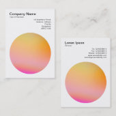 グラデーション円02名刺 名刺 (正面/裏面)