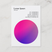 グラデーション円06名刺 名刺 (裏面)