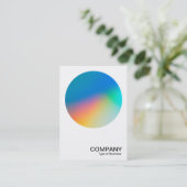 グラデーション円v2 01 名刺 (スタンド正面)