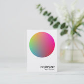 グラデーション円v2 07 名刺 (スタンド正面)
