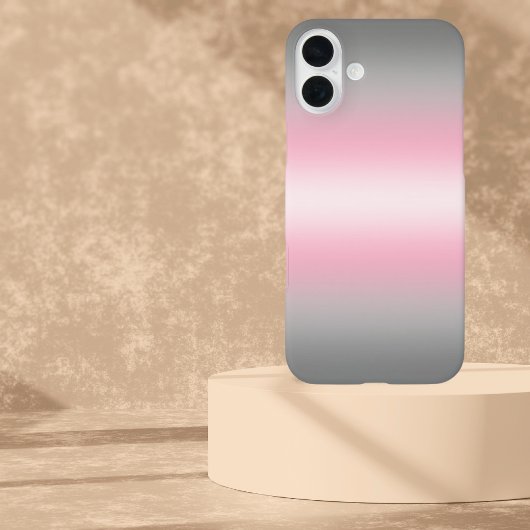 グラデーション半可プライドフラグ – Demigirlフラグ Case-Mate iPhoneケース