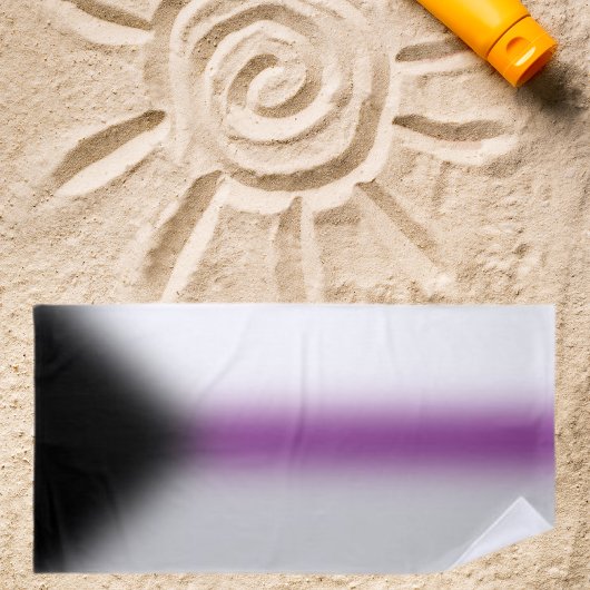 グラデーション半感性プライドフラグ – Demiフラグ ビーチタオル