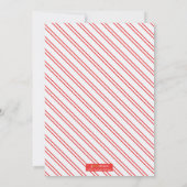 グラデーション卒業パーティ招待状のブロック(赤) 招待状 (裏面)