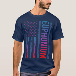 グラデーション国旗Euphonium Euphoniums Tシャツ