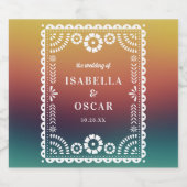 グラデーション夕日パペルインスパイアピカド結婚ズ ビールラベル (シングルラベル)